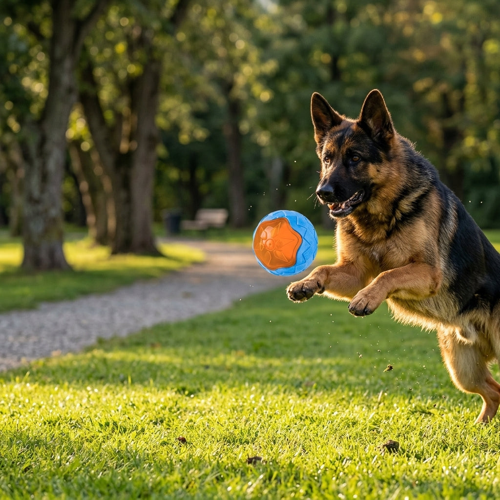 Juguetes Flotantes con Sonido para Perros — Pelota, Mancuerna y Llanta