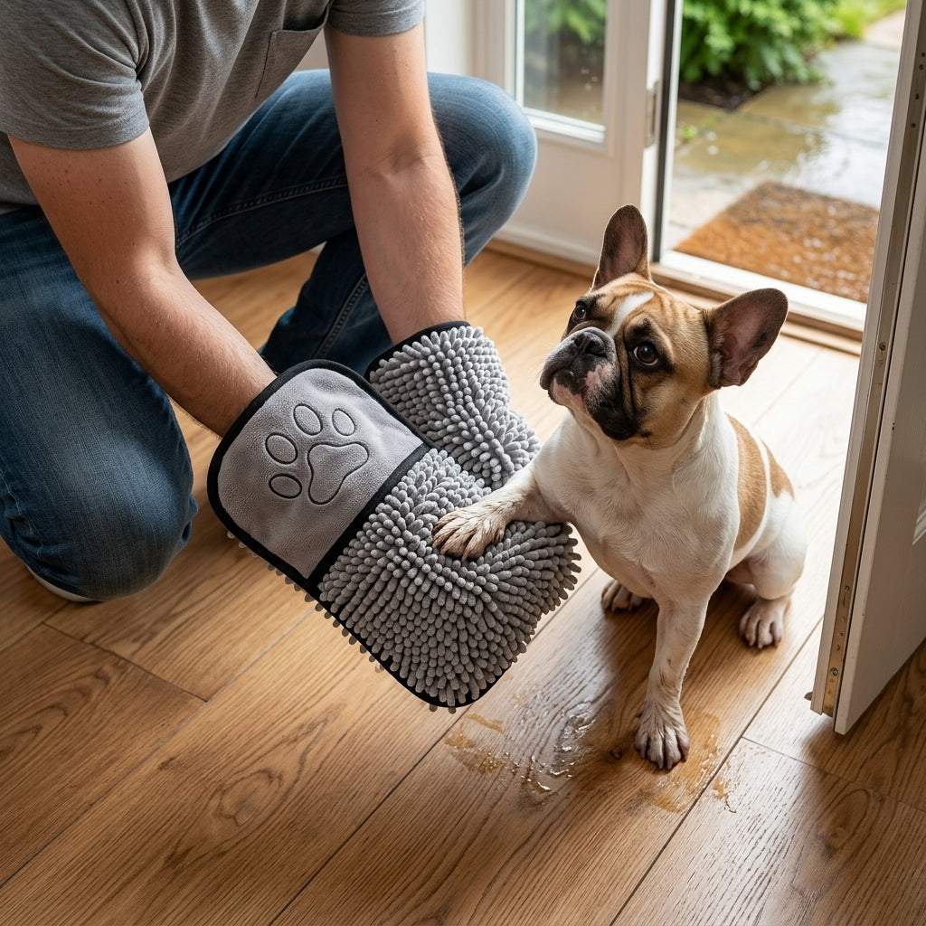 Toalla de Secado Rápido para Perros y Gatos — Microfibra Súper Absorbente