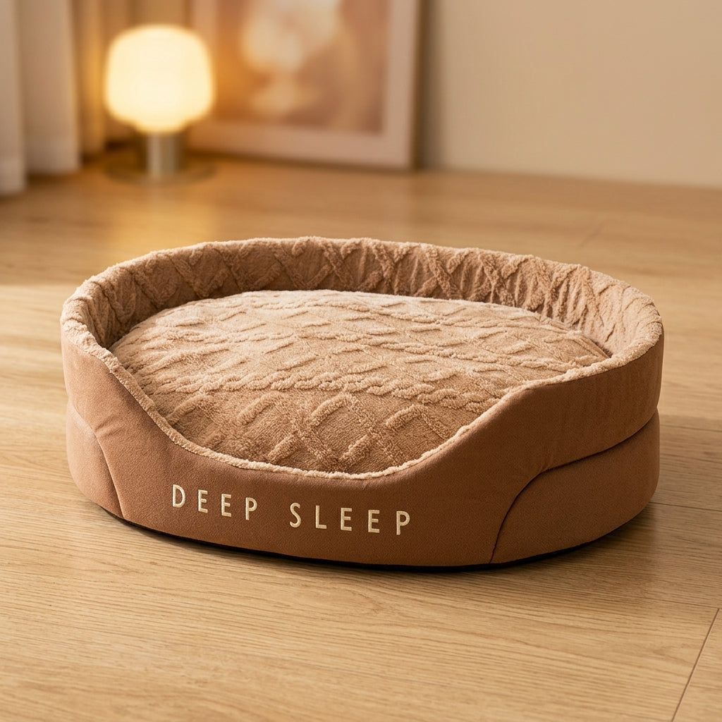Cama Acolchada para Gatos y Perros — Funda Extraíble y Lavable
