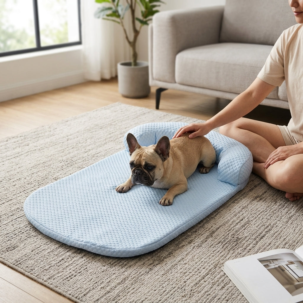 Colchoneta Refrescante de Seda de Hielo — 7 Tallas para Perros y Gatos