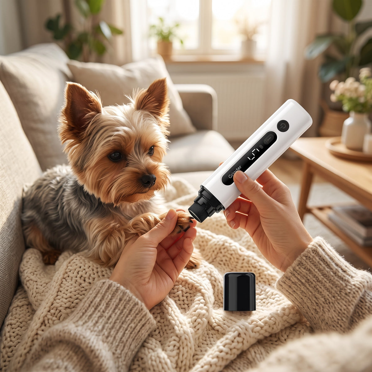 Amoladora de Uñas para Perros y Gatos con Luz LED — 5 Velocidades