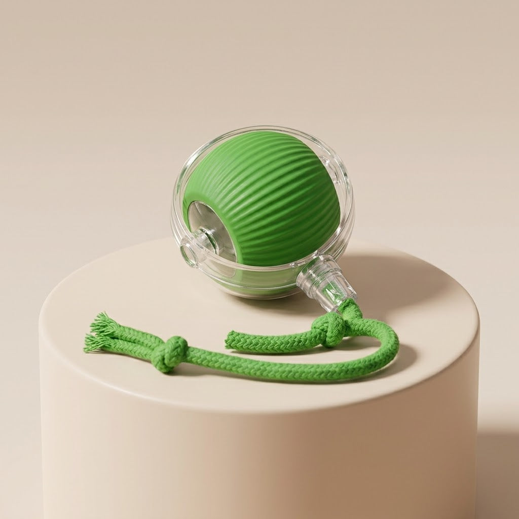 Pelota Interactiva Automática para Gatos y Perros — Velocidad Ajustable