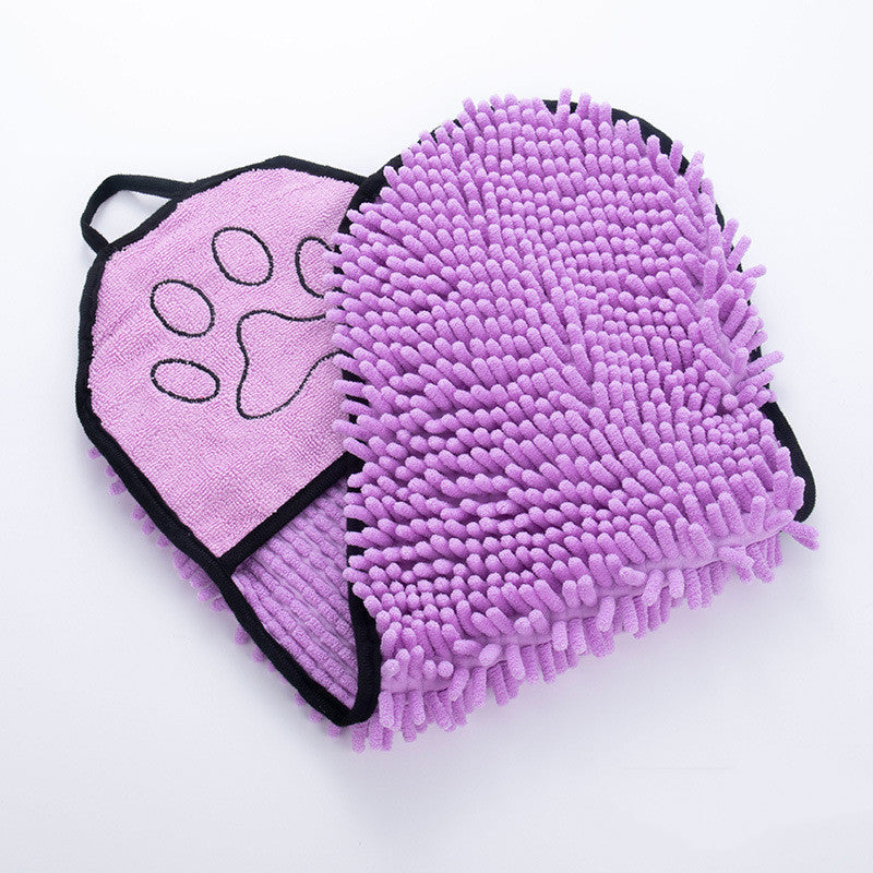 Toalla para mascotas color morado