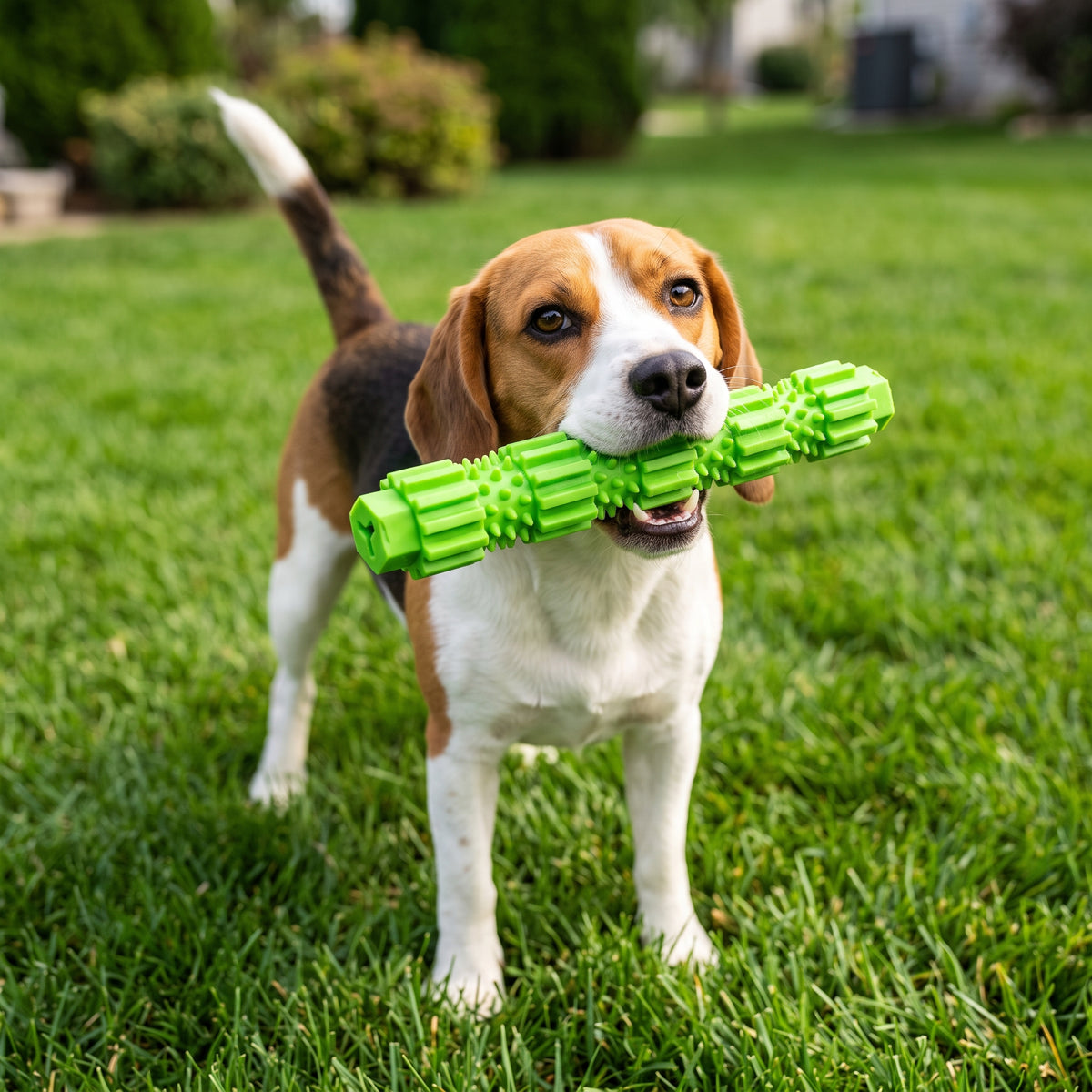 Palo Masticable de Caucho con Dispensador de Premios para Perros