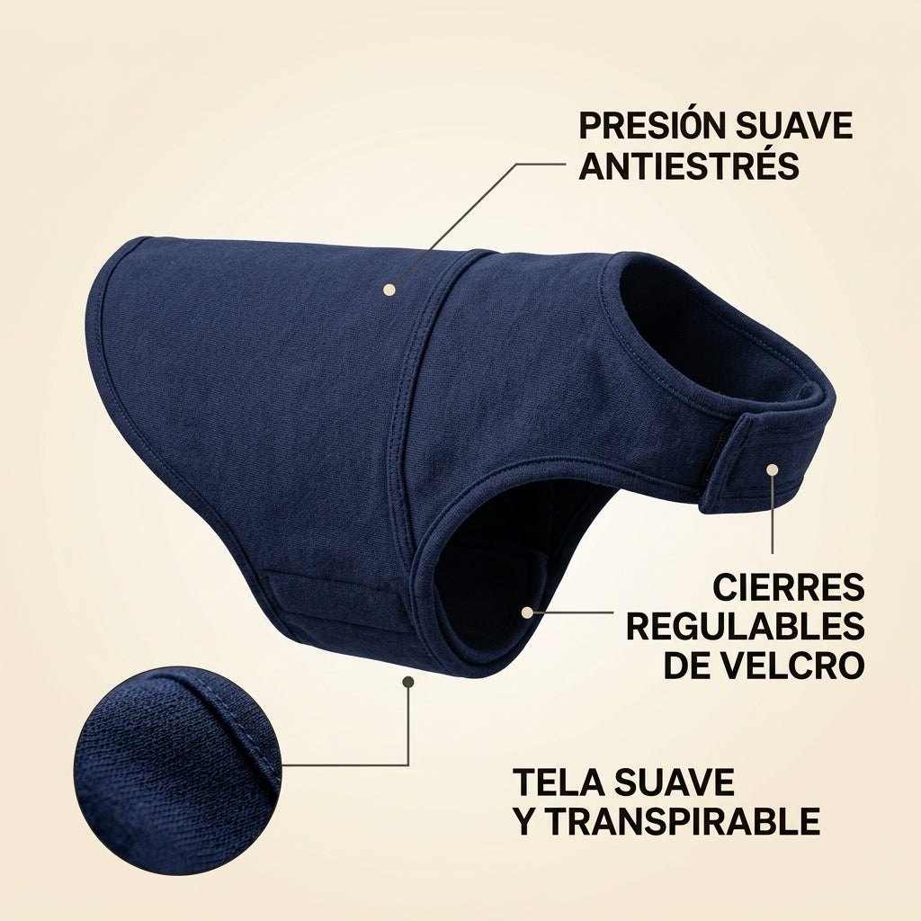 Chaleco Antiansiedad para Perros — Efecto Abrazo Calmante