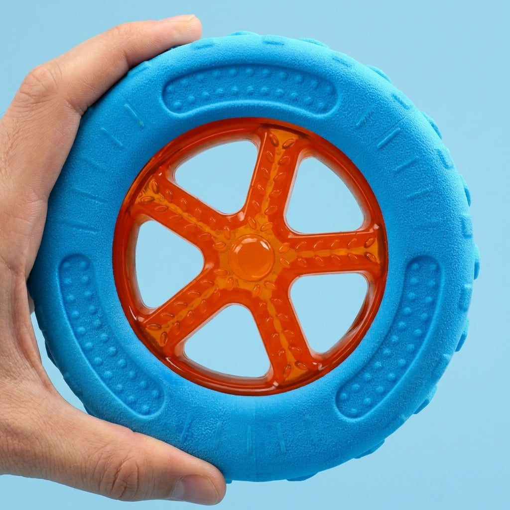Juguetes Flotantes con Sonido para Perros — Pelota, Mancuerna y Llanta