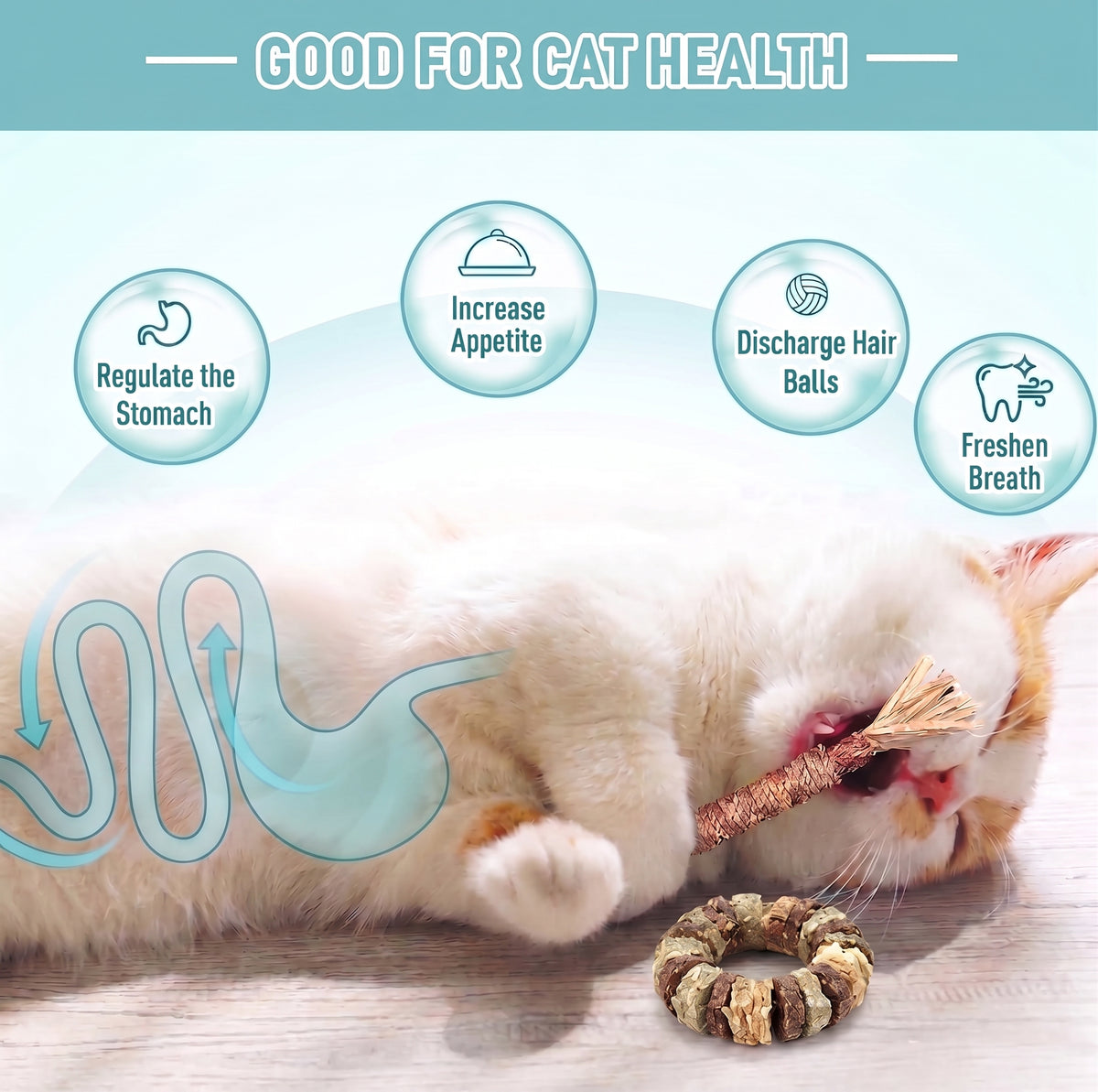 Palitos de silvervine natural para gatos – imagen 7