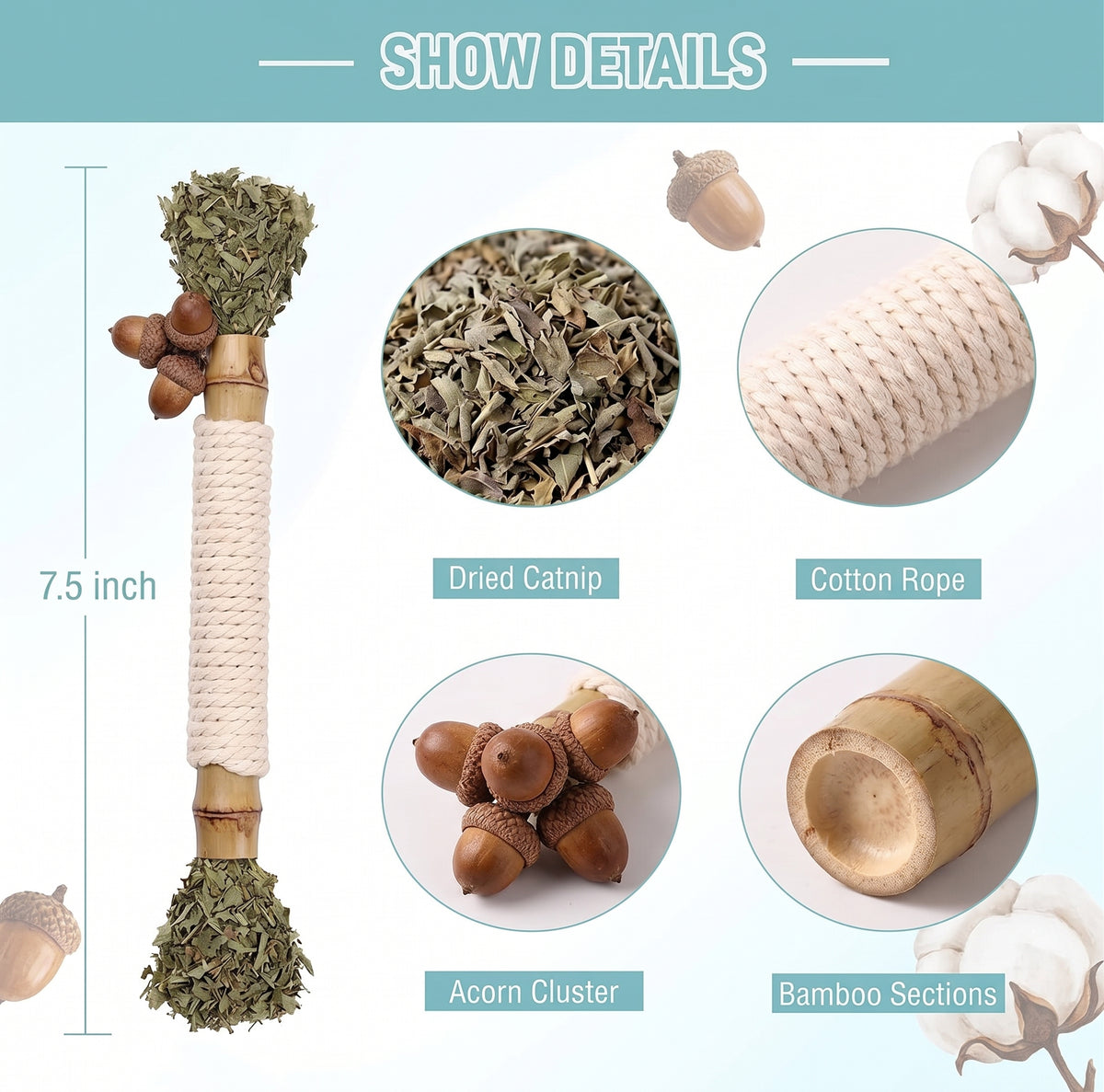 Palitos de silvervine natural para gatos – imagen 5