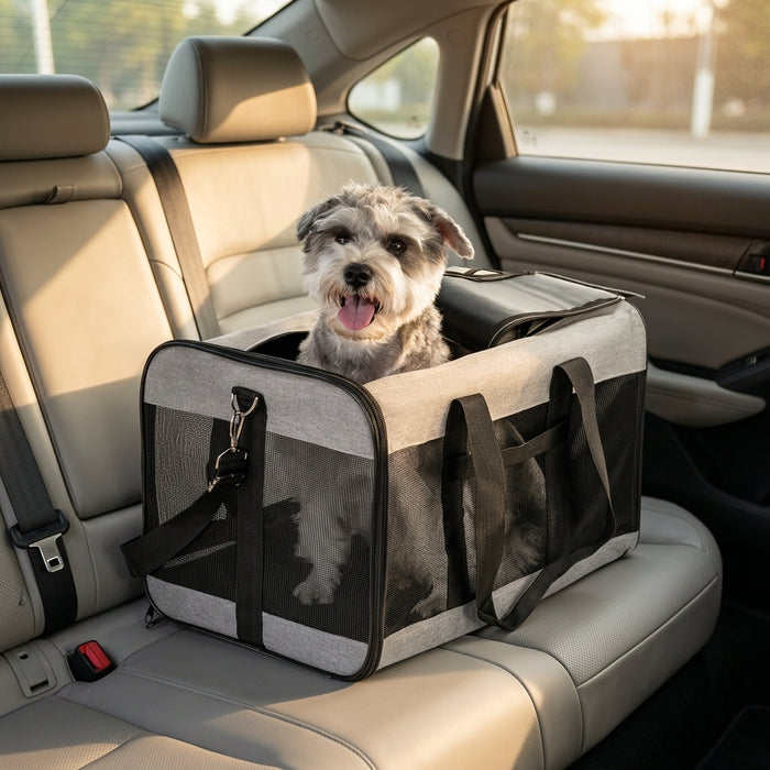 Bolso Transportador Plegable para Perros y Gatos — Tela Oxford Transpirable