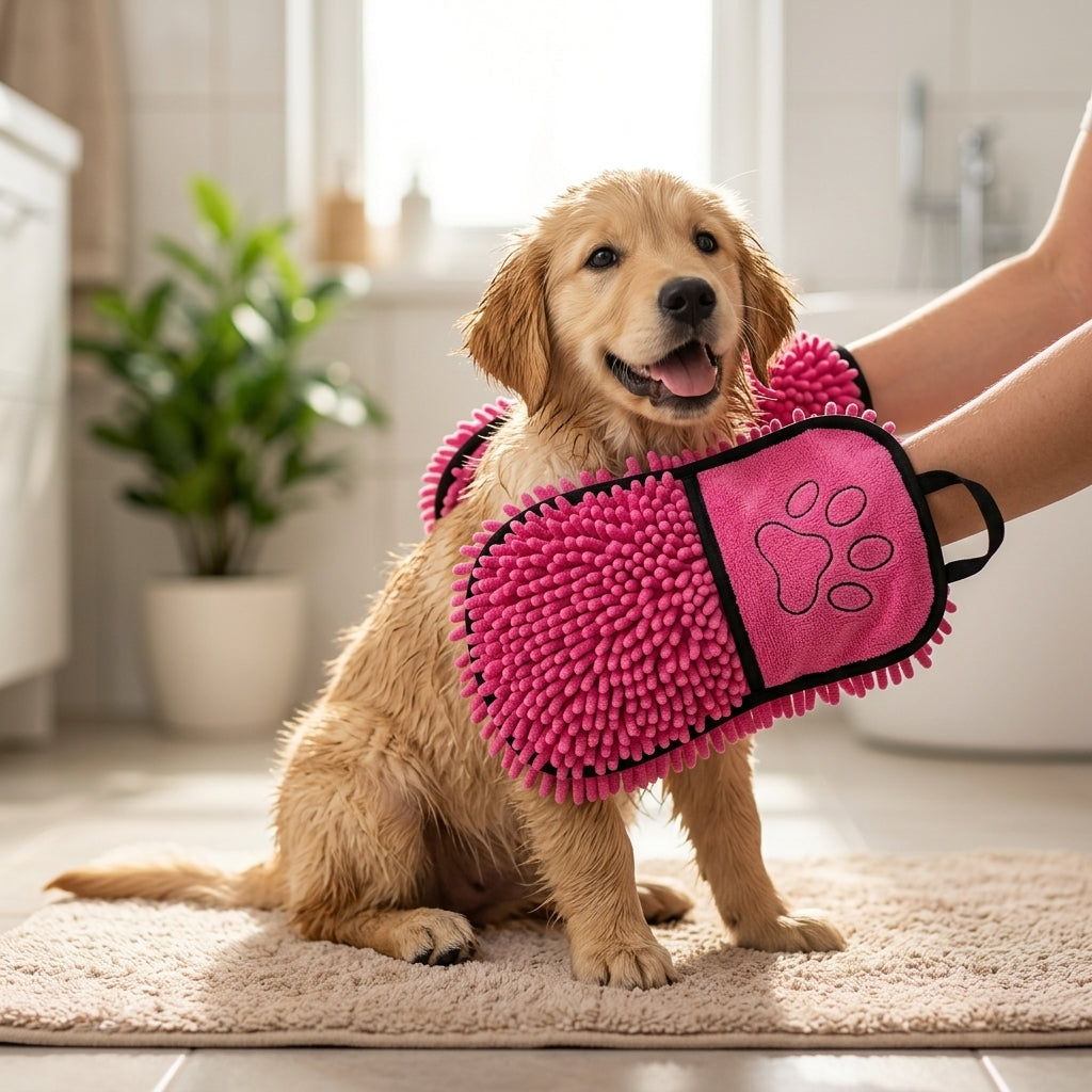 Toalla de Secado Rápido para Perros y Gatos — Microfibra Súper Absorbente