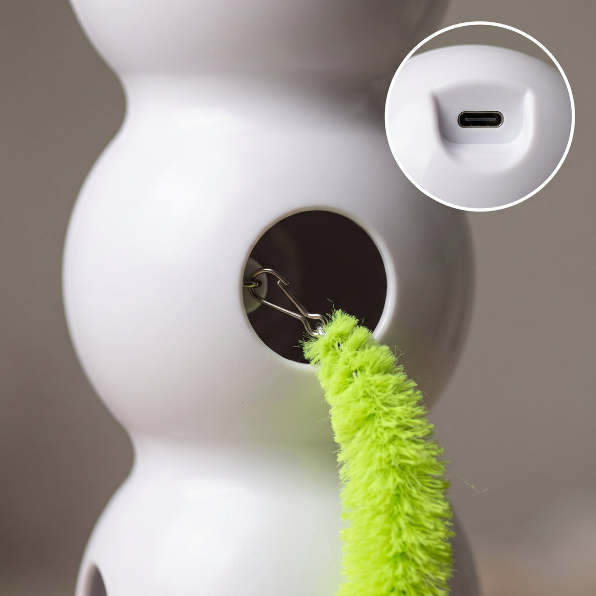 Juguete Interactivo de Gusano con Ventosa para Gatos — Pared o Ventana