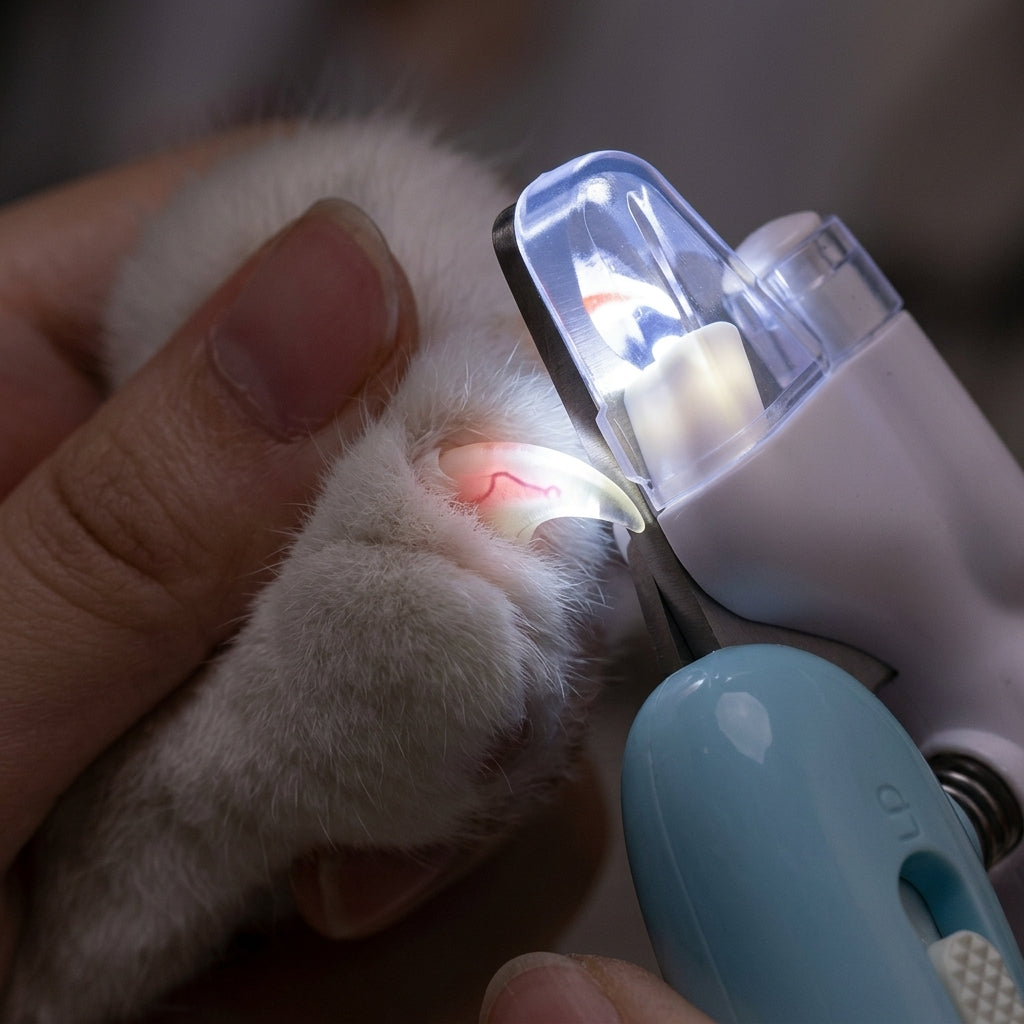 Cortauñas para Perros y Gatos con Luz LED — Corte Seguro Sin Lastimar