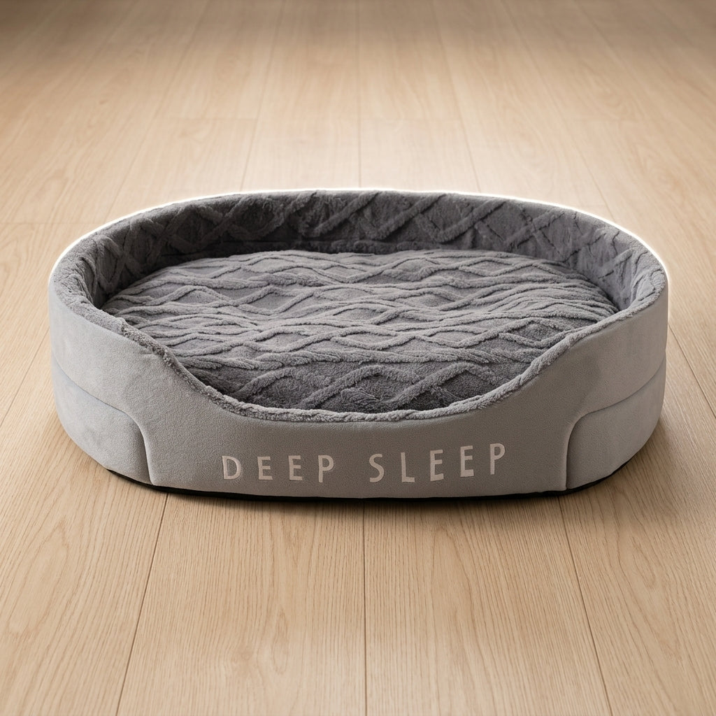 Cama Acolchada para Gatos y Perros — Funda Extraíble y Lavable