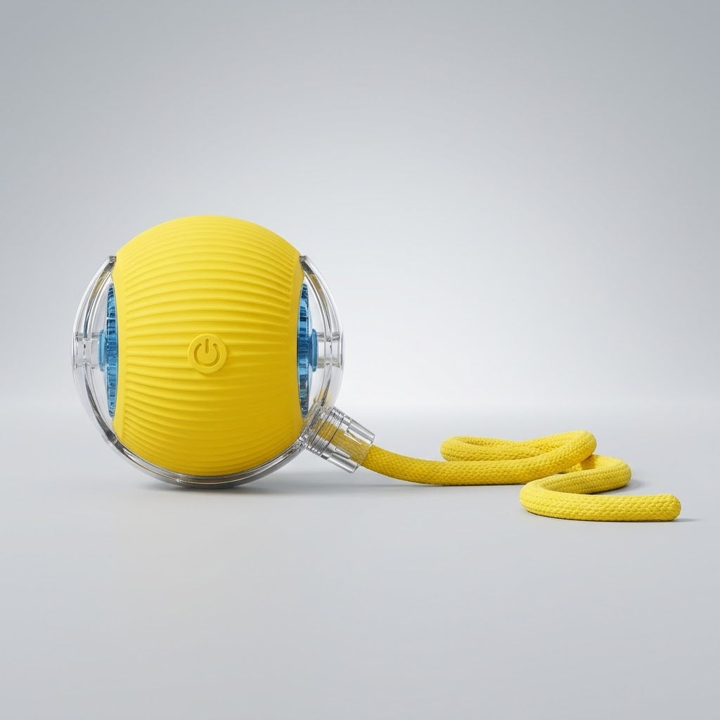 Pelota Interactiva Automática para Gatos y Perros — Velocidad Ajustable